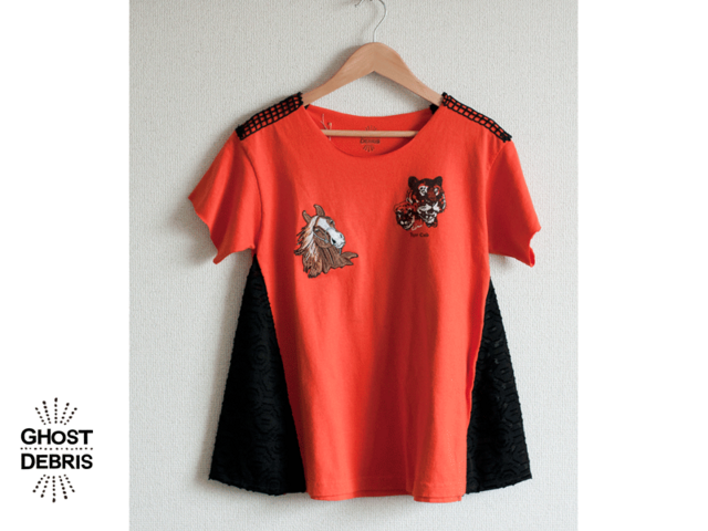 Re-make Tシャツ(オレンジ/トラウマ)の画像1枚目