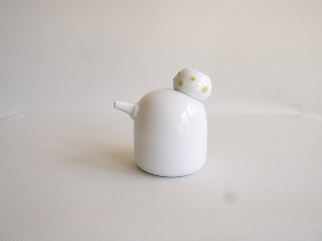 Yellow Mushroom Hunting Pot 醤油差しの画像1枚目