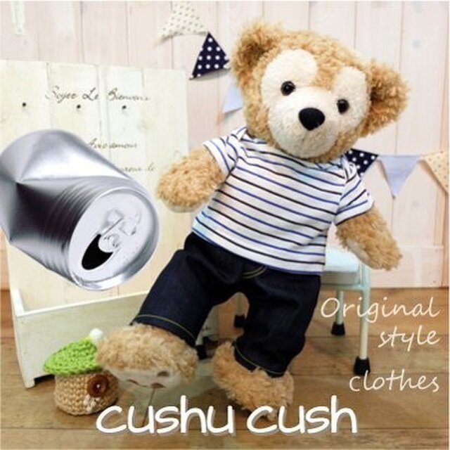 ダッフィーお洋服　Ｔシャツ＆デニムセット　183S