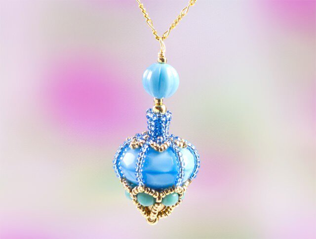 TILLA EARTH K18YG Colors【海の泡】 ターコイズネックレス 石垣