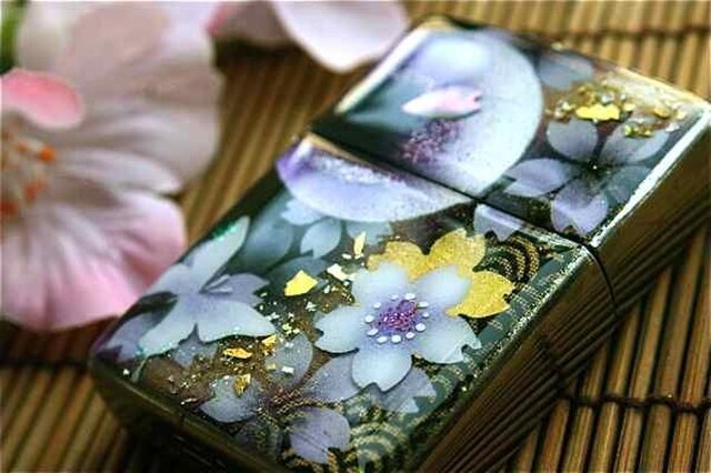 【送料無料】匠の技!和柄ジッポ「御」和風zippoライターの画像1枚目