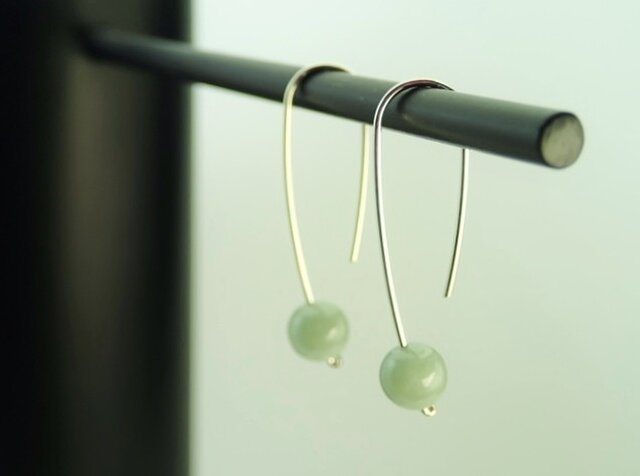 Silver 925 Semi-long hook piercedの画像1枚目
