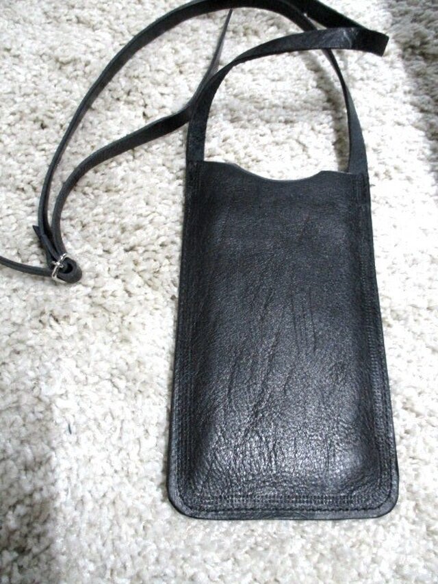 iphone6対応スマホショルダーブラック