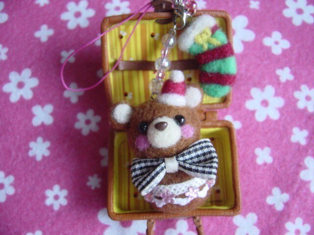 ご予定済み✦2点セット✦くまちゃんサンタのクリスマス…ブリザーブドアレンジ ご予定済み✦2点セット✦くまちゃんサンタのクリスマス…ブリザーブド