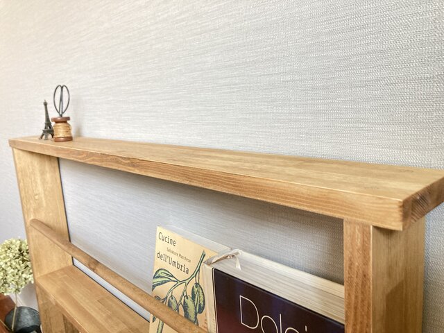 2段ブックシェルフワイド ダークウォルナット | iichi 日々の暮らしを