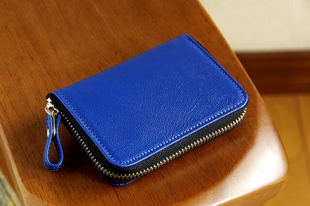 《CHLOE》◇ラウンドファスナー小銭入れ◇ブルー◇の画像1枚目