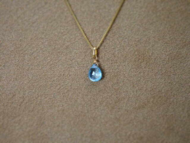 GSTV K18ターコイズ ブルートパーズ ペンダントトップ ペンダント