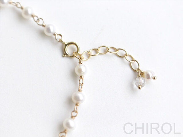 14k表記　天然パール　ブレスレット 14KGF 淡水バロックパール ブレスレット | Ratna 《ラトナ》Gemstone