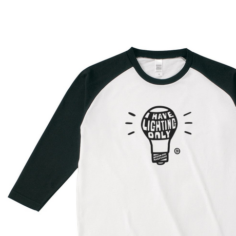 電球 ラグラン 3/4スリーブ Tシャツ【受注生産品】の画像1枚目