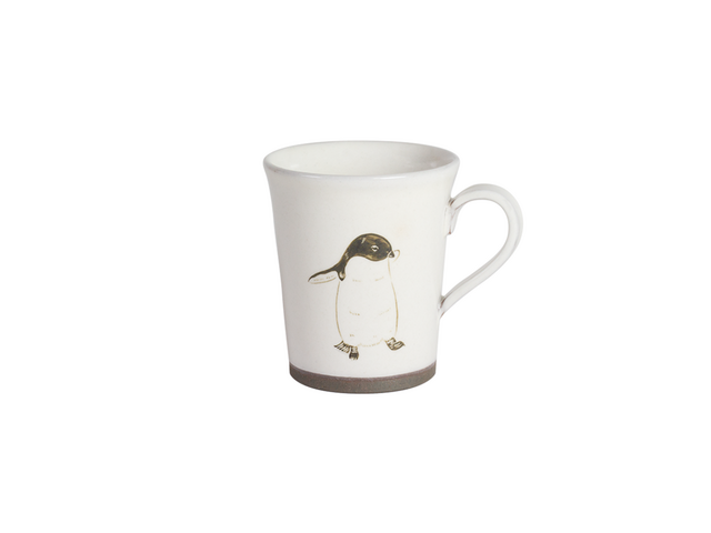 粉引コーヒーカップ(アデリーペンギン)の画像1枚目