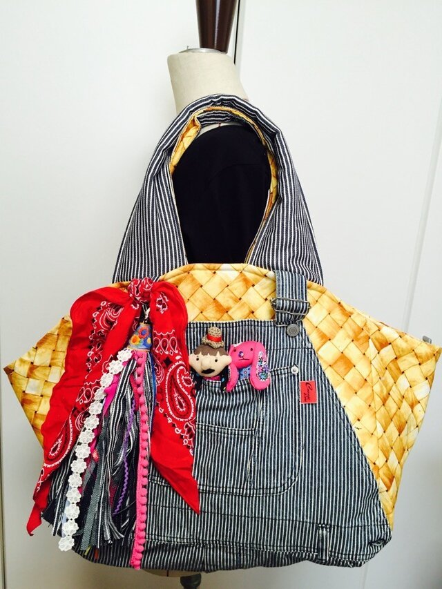 C様オーダーリアルプリントのマルシェバッグの画像1枚目