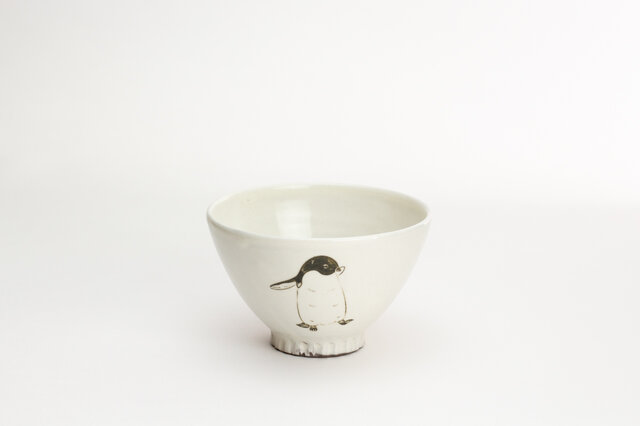 粉引茶碗(アデリーペンギン)の画像1枚目