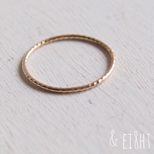 【受注制作】 K10 Twisted Ringの画像1枚目