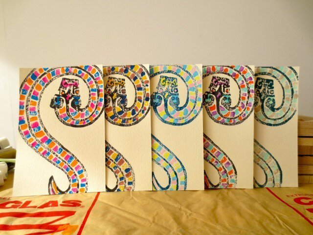 年賀状2013 Snake Fiveの画像1枚目