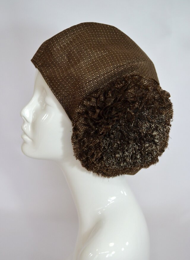 お花ベレー（大島紬）