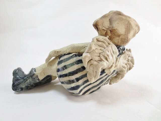 人気作家様　ハンドメイド　　陶器　坊や　天使 こども天使 －ごろりー | iichi 日々の暮らしを心地よくする