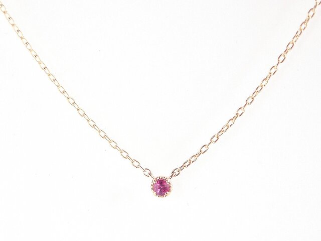 K10 Classical Ruby Necklaceの画像1枚目