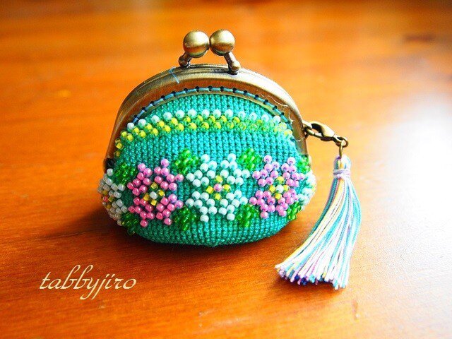 確認用　ビーズがま口 ビーズクロッシェのがま口＃作ってみた！|愛知県江南市、名古屋市