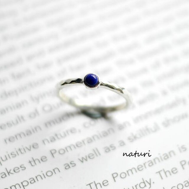 tronc】sv925 lapis lazuli ring