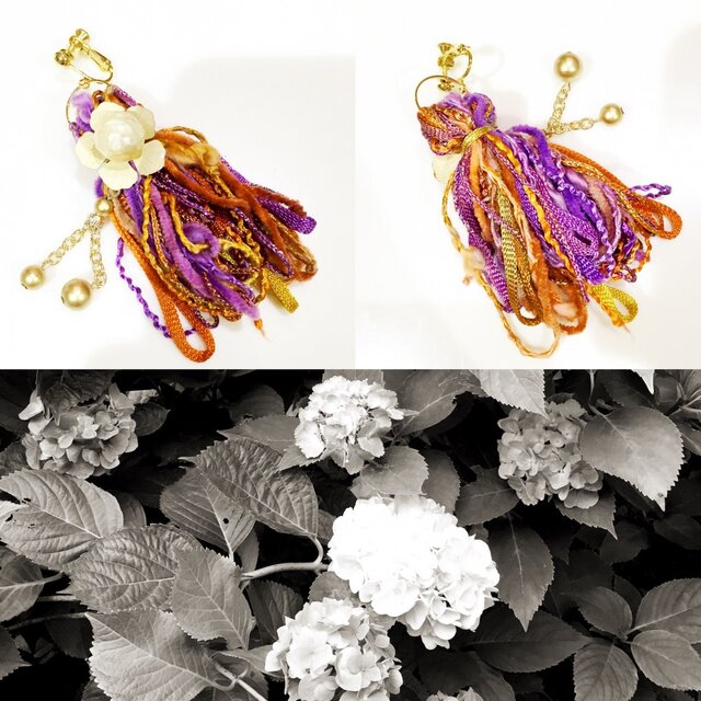 フラワータッセルイヤリング