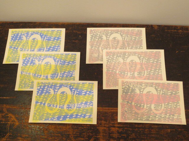 年賀状2013 Sea Snake North&Southの画像1枚目