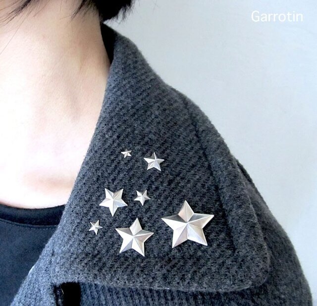 星のピンブローチ 7個セットの画像1枚目