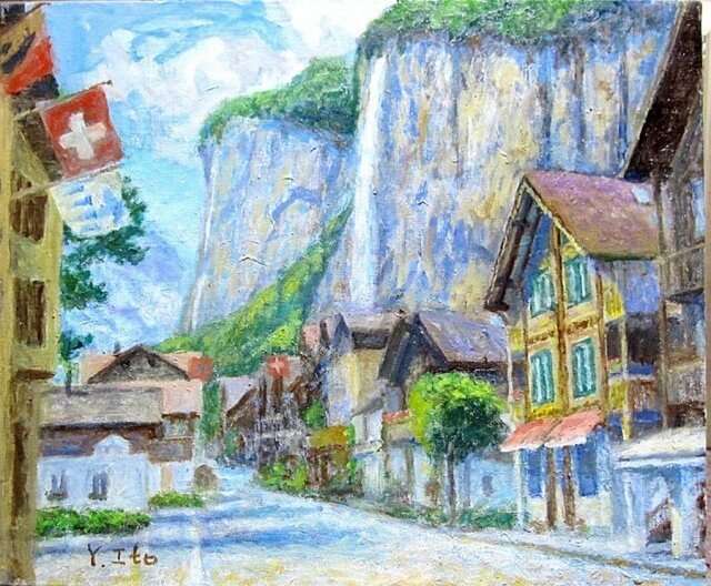 滝の街『ラウターブルンネン』の画像1枚目