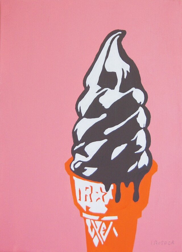 ソフトクリーム チョコピンクの画像1枚目