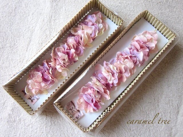 お花のブレスレット*あじさいの画像1枚目