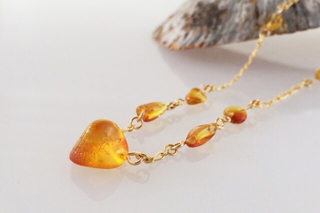 バルト海産琥珀 K14GF Necklace 1の画像1枚目