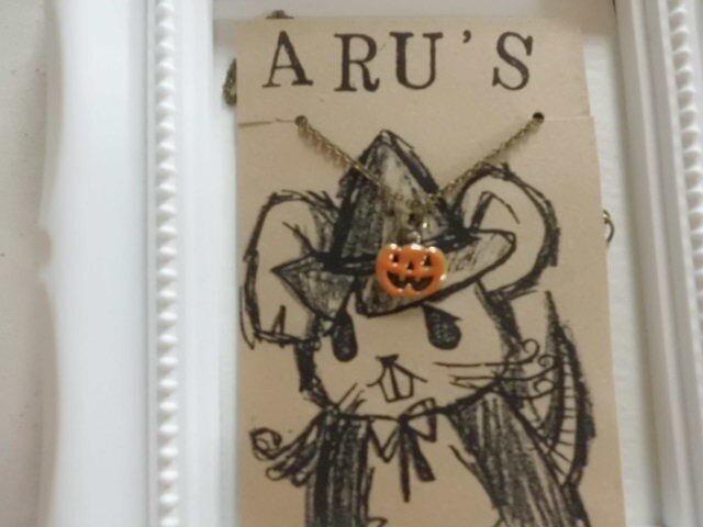 カボチャのハロウィンネックレスの画像1枚目