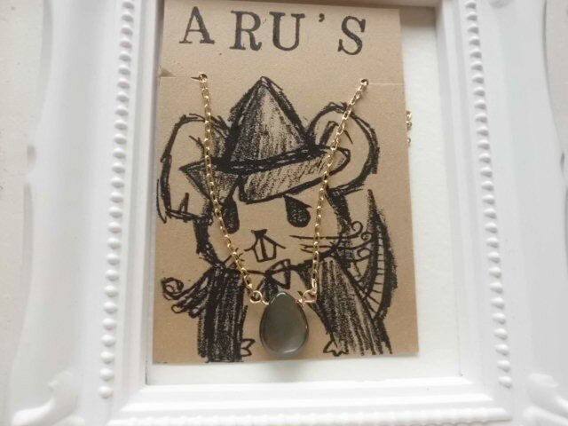 黒蝶貝のペアシェイプネックレスの画像1枚目