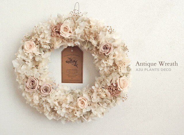 Antique Wreath 24x25cmの画像1枚目