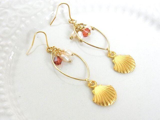 海からの贈り物ピアス #3(イヤリング変更可)の画像1枚目
