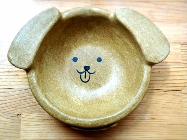 わんわんフードボウル(クリーム)の画像1枚目