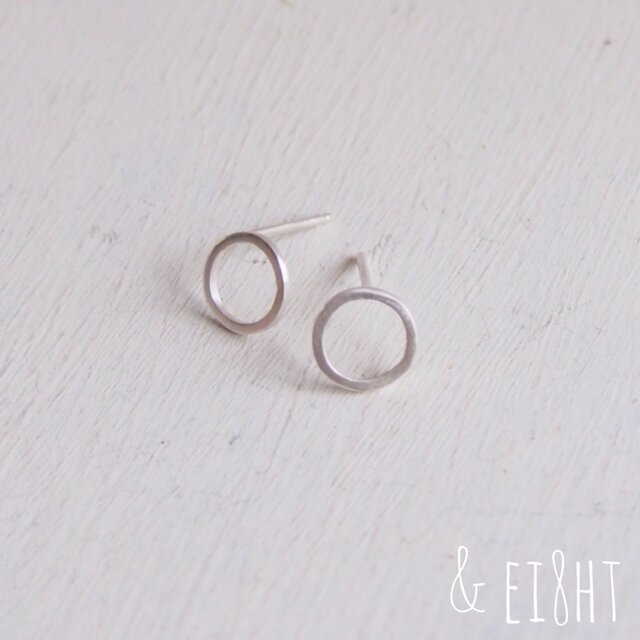 【再販】 Silver Circle ピアスの画像1枚目