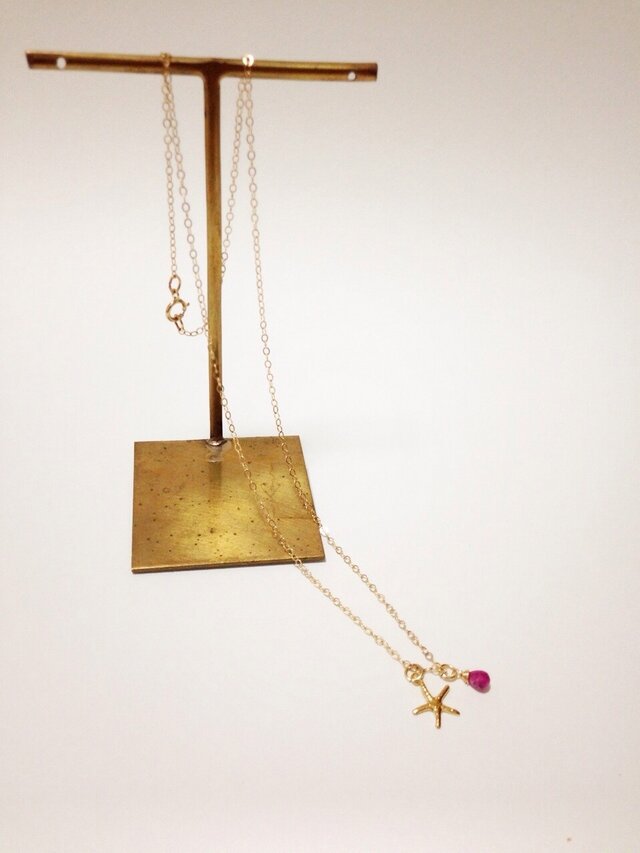 【jewelry series】ピンクトルマリンネックレスの画像1枚目