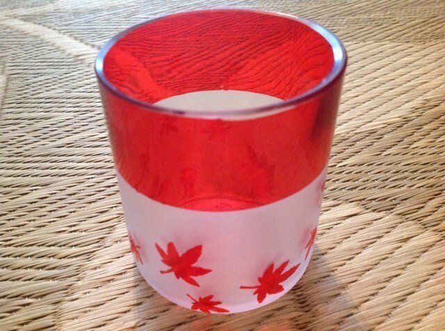 紅葉の小ぶりグラス その貳の画像1枚目