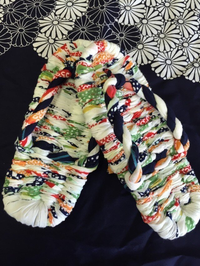 浴衣で作る*布草履の画像1枚目