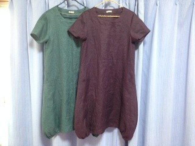 【いとう様オーダー品】バルーンワンピ★グレープの画像1枚目