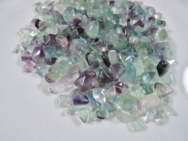 ★特選二連★ココロの疲労回復に♡天才の石【82cm◇フローライトさざれ連】❤️ ☆特選二連☆ココロの疲労回復に♡天才の石【82cm◇フローライトさざれ