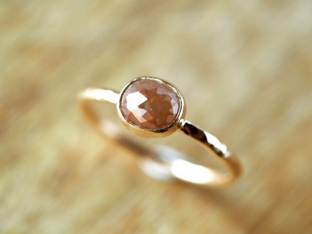 Toffee Oval Diamond ringの画像1枚目
