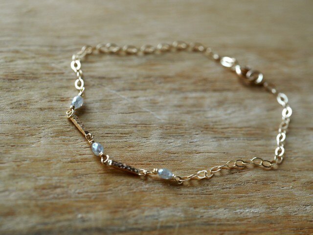 Diamond Bar Braceletの画像1枚目
