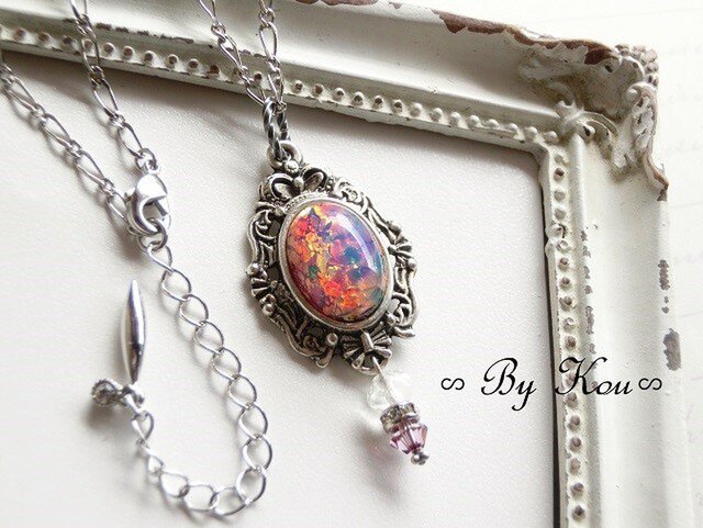 ∽*Pink Opal*∽*・*。優秋・*。V.ネックレス。の画像1枚目