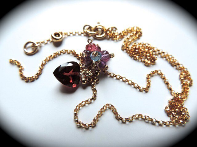 『 Heart line ( one ) 』Necklaceの画像1枚目