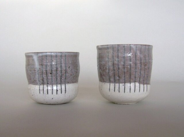 湯呑み陶器①下粉引き(大)右の画像1枚目