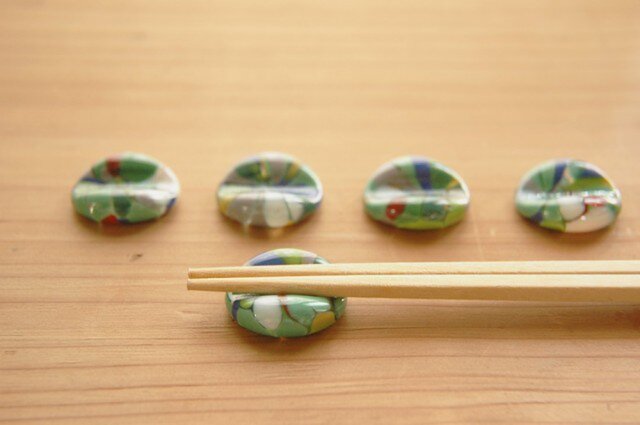 colorful green お箸置きの画像1枚目