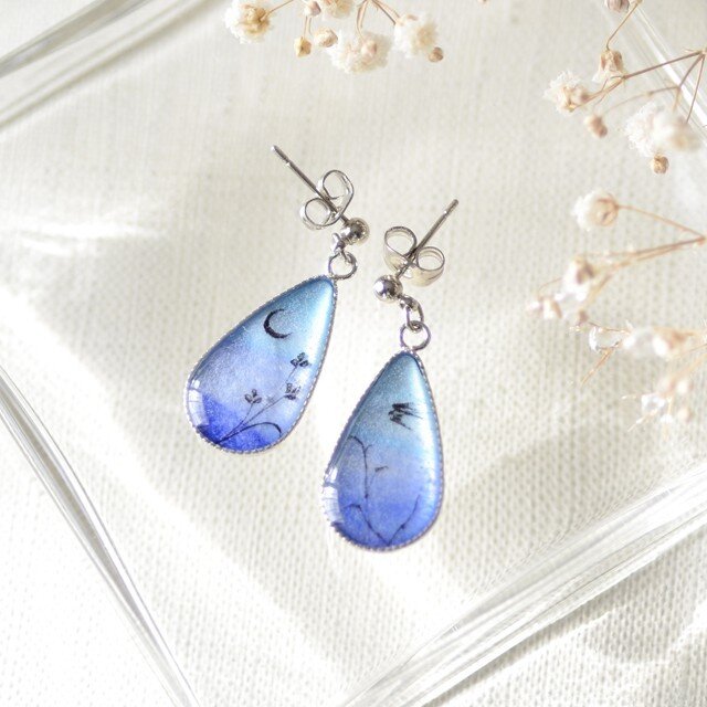 雫ピアス・イヤリング61/ツバメの画像1枚目