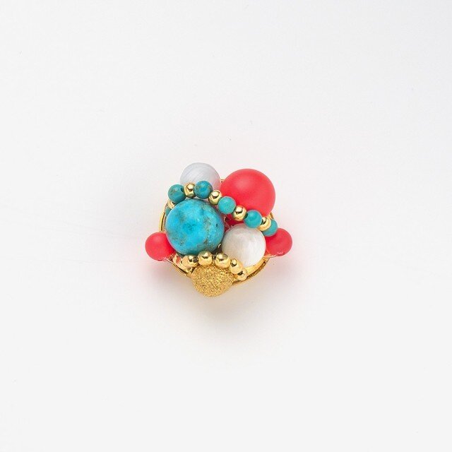 コンチョ(neon red×turquoise)の画像1枚目