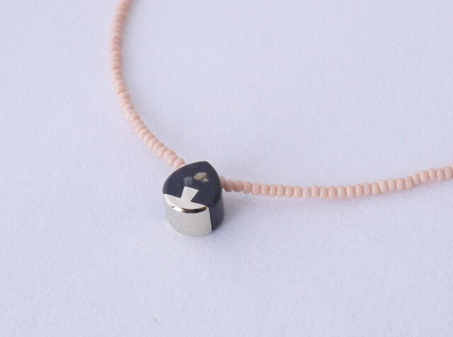ネックレス Drop mini WG Black nouget S03の画像1枚目